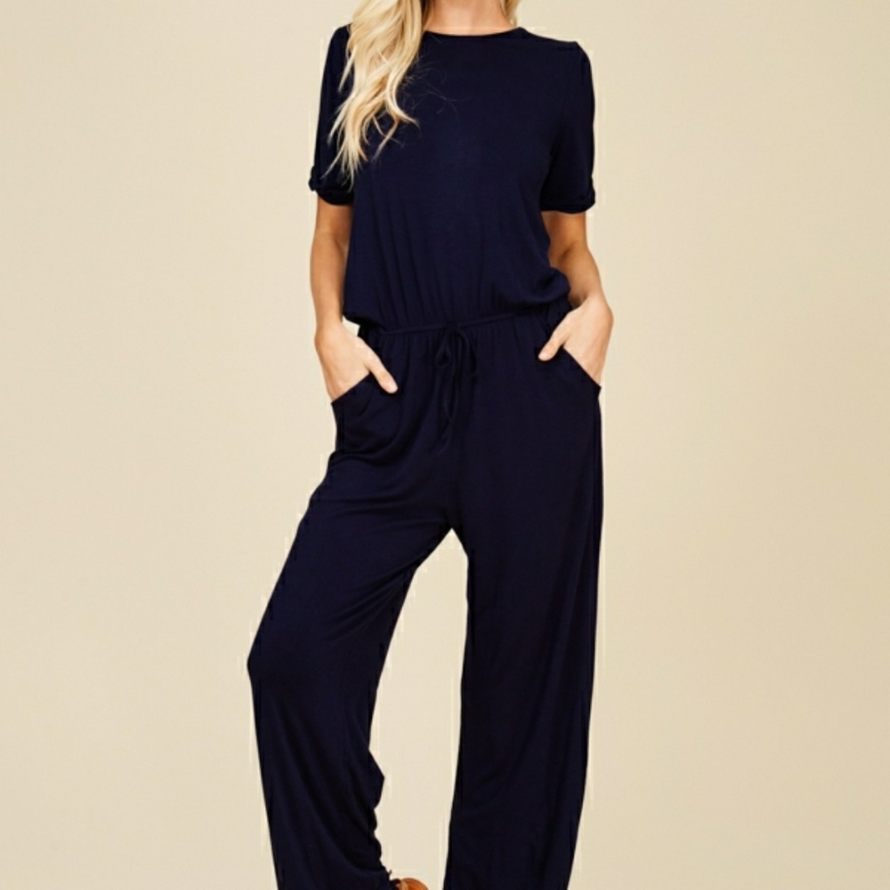 Navy Jumpsuit